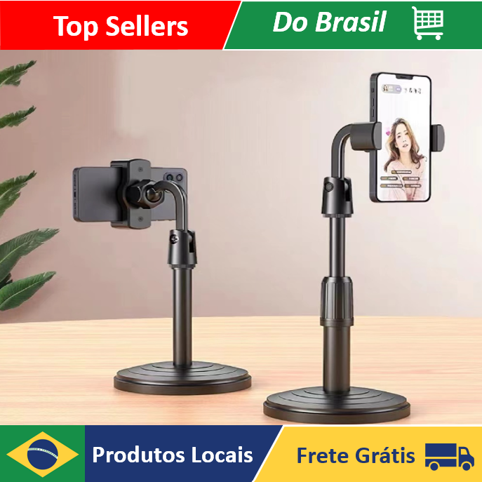 NEVERDIE STORE - Suporte Para Celular De Mesa Com Altura Ajustavel Angulo 360º Universal ENVIO RAPIDO PARA TODO O BRASIL