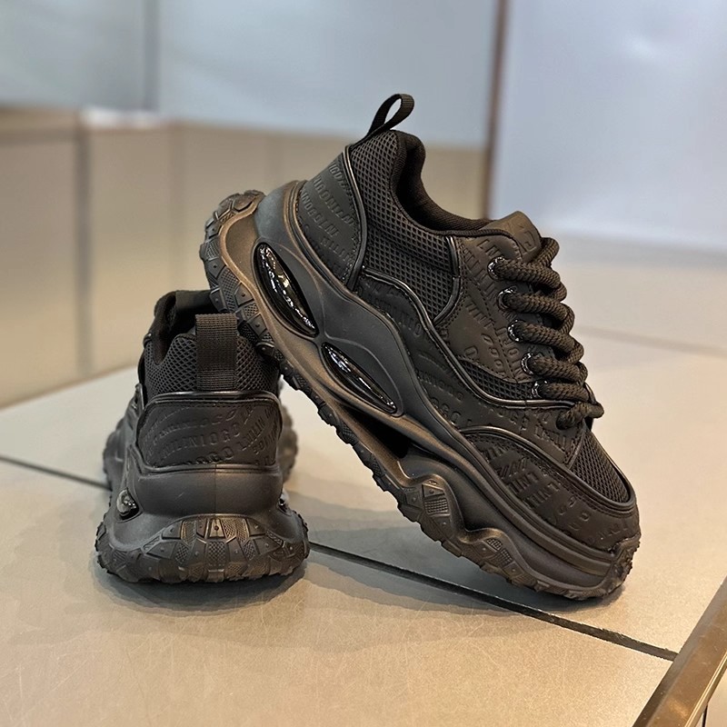 Men's Breathable Casual Sport Shoes 2025 New Winter Thick Bottom Leisure Trendy Station Dad Fashion Shoes High Oral Depth