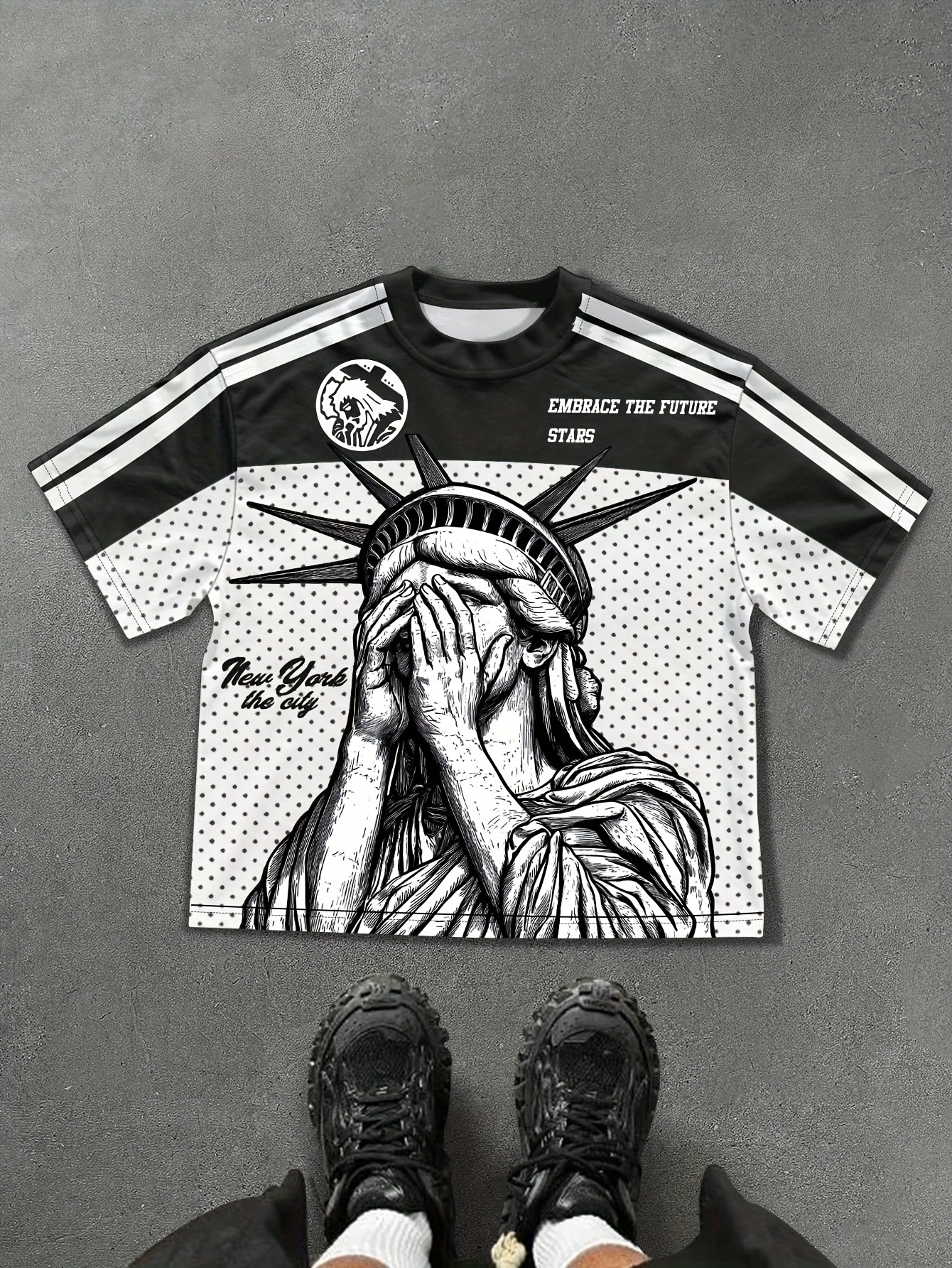 2025 Summer New sporty, casual and fashionable outdoor 3D digital printed soft comfortable and breathable men's T-shirt